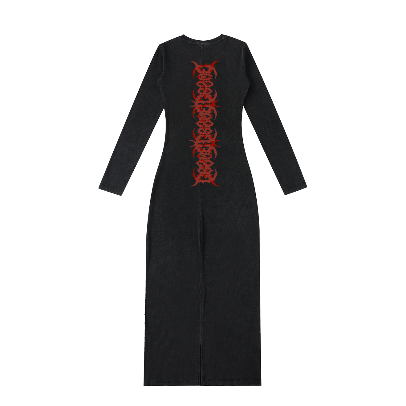 Dyed Washed Slit Maxi Dress